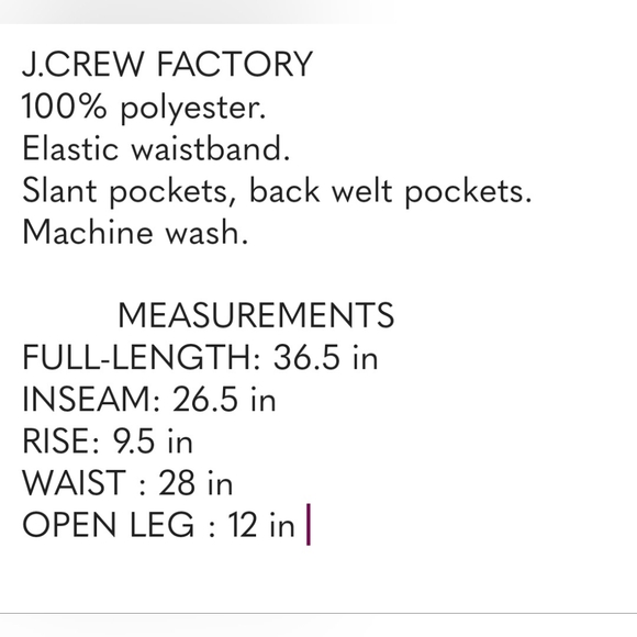 J.Crew Factory  Jamie pant size 4 color black - Picture 12 of 13